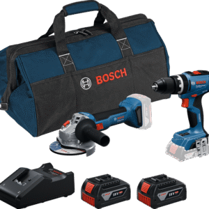 Bosch Bleu – Kit combiné sans fil 18 V GSR 18V-45 + GBH 18V-22 | Set 44 pièces | 2 × GBA 18V 4,0 Ah + chargeur GAL 18V-40