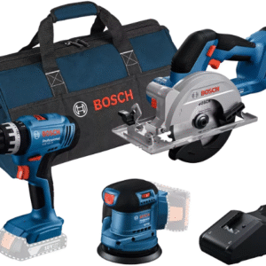 Bosch Bleu – Set combiné 18 V avec 3 machines | GSR + GWS + GBH + 3 × 4,0 Ah + GAL 18V-40
