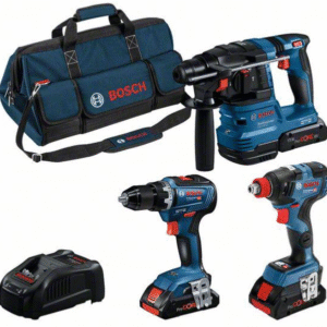 Bosch Bleu | Pack combiné | GSR 18V-55 + GDX 18V-200 + GBH 18V-22 | 18V | 3 x 4,0 Ah + chargeur