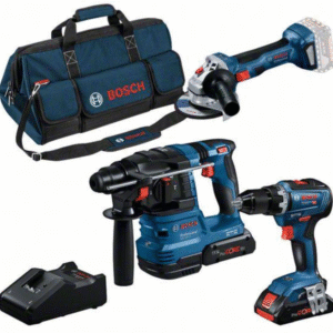 Bosch Blauw | Combopack | GSR 18V-55 + GWS 18V-7 + GBH 18V-22 | 18V | 2 x 4,0 Ah ProCORE + lader