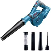 Bosch Bleu GBL 18V-120 Souffleur sans fil sans batteries ni chargeur, 4 accessoires