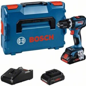Bosch Bleu GSB 18V-90 C – Perceuse-visseuse à percussion sans fil | 2× Batteries ProCORE 18V 4,0 Ah + Chargeur rapide