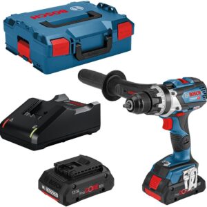 Bosch Professional GSR 18V-110 C – Perceuse-visseuse sans fil 18 V Li-Ion (set avec 2 batteries 4,0 Ah)