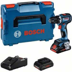 Bosch Bleu GSR 18V-90 C Professional – Perceuse-visseuse sans fil | 2× Batteries ProCore 4,0 Ah