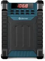 Denver Radio de chantier avec FM et Bluetooth rechargeable
