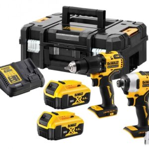 DeWalt DCK2062M2T-QW Pack combiné 18V 4,0Ah Li-Ion - DCD709 Perceuse à percussion sur batterie + DCF809 Visseuse à chocs