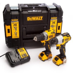 DeWalt DCK2110L2T pack promotionnel DCD701 perceuse-visseuse + DCF801 visseuse à chocs 12v 3,0Ah XR