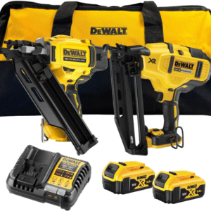 DeWalt DCK246P2-QW Agrafeuse sans fil DCN660 et Cloueuse de construction DCN930 | 18V 5,0Ah dans sac