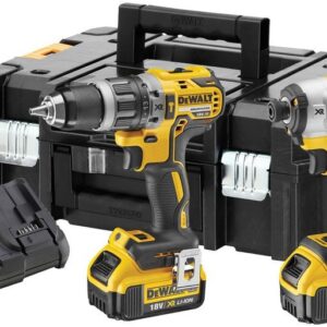 DeWalt DCK266M2T Pack batterie | DCD796 + DCF887 dans coffret T-Stak | 18V 4,0Ah Li-ion