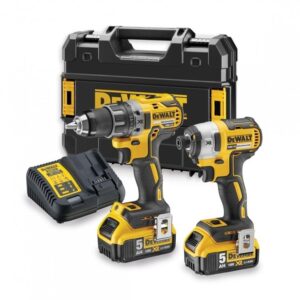 DeWalt DCK268P2T Perceuse‑visseuse DCD791 + Visseuse à chocs DCF887 | 18 V 5,0 Ah Li‑ion