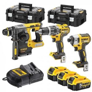 DeWalt DCK368P3T ensemble d'accus | DCD796 + DCF887 et DCH273 dans des coffrets T-Stak | 18V 5,0Ah Li-ion