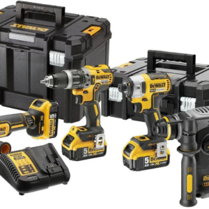 DeWalt DCK422P3T Pack batterie | DCD796 + DCF887 + DCG405 et DCH273 dans coffrets T-Stak | 18V 5,0Ah Li-ion