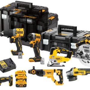 DeWalt DCK706P3T | Pack combo 7 pièces | XR 18 Volts | 5,0 Ah | Li-Ion | 3 batteries