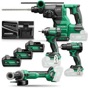 Hikoki KC18DEWHZ Pack Avantage – 18 V | Dans une mallette. Comprend 3 × batteries 5,0 Ah