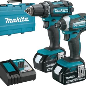 Makita DLX2127X – Set combo 18 V | Perceuse-visseuse sur batterie DDF482 + visseuse à chocs sur batterie DTD152 | 2 × 3,0 Ah Li-ion | en coffret
