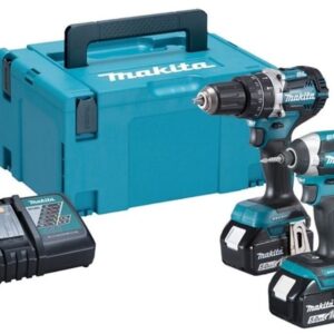 Makita DLX2181TJ – Kit combiné | DHP484 + DTD154 | 18V | 2 × 5,0Ah Li-ion