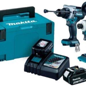 Makita DLX2455TJ | Kit combiné | DHP486 + DTD172 | 18 V | 2 × 5,0 Ah | Comprend batteries et chargeur