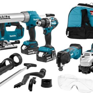 Makita DLX5040TX1 Kit combiné 18 V pour travaux polyvalents, batteries 5,0 Ah (2 pcs)
