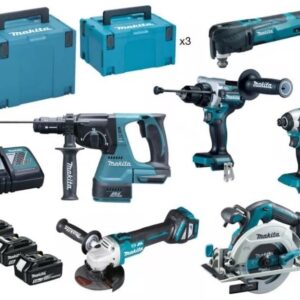 Makita DLX6114TJ | Ensemble combiné | DHR243 + DTD153 + DGA513 + DHS680 + DHP486 + DTM51