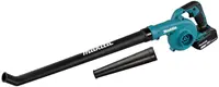 Makita DUB186SFX1 | Souffleur sur batterie | 18 V | Buse longue + buse supplémentaire | + batterie 3,0 Ah et chargeur