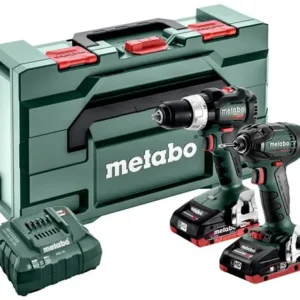 Metabo – Combo Set sans fil 2.1.12 : SB 18 LT BL + SSD 18 LTX 200 BL | 18 V | 2 batteries LiHD 4,0 Ah