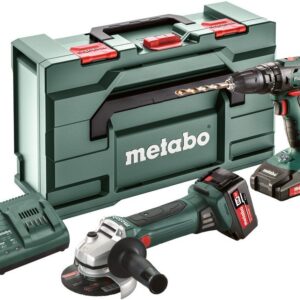 Metabo – COMBO SET | 2.4.4 18 V | Perceuse-visseuse SB 18 + Meuleuse d’angle sans fil W 18 LTX 125