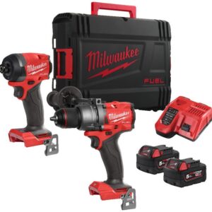 Milwaukee M18 FPP2A3-502X FUEL POWER PACK | M18 FPD3 & M18 FID3 | 2 × 5,0 Ah batteries + chargeur