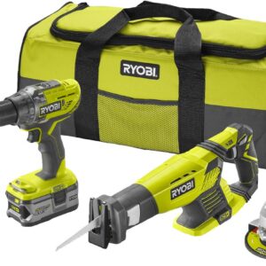 Ryobi R18CK4E-242S | Kit combiné 4 pièces sans fil ONE+ 18V