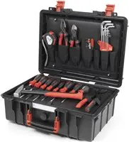 Wiha Mallette à outils Basic Set L Mécanique | 18 pièces – 45531