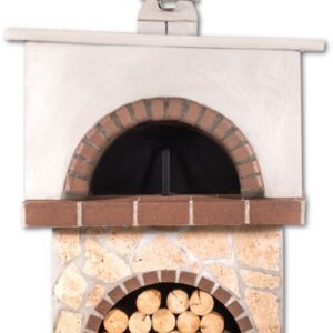 Pizzaoven Sxistolithos Limestone Brown Firebrick Vierkant