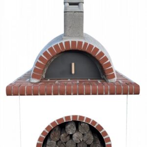 Pizzaoven Sxistolithos Stone Karystos Red Firebrick Large