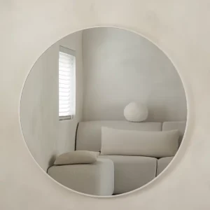 Nea Ronde spiegel 100 cm – Mat Wit