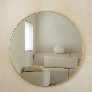Nea Ronde spiegel 80 cm – Zacht Goud