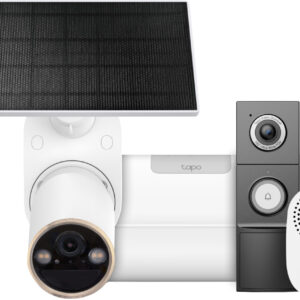 TP-Link Tapo C460 Solar Kit + H500 Smart HomeBase + D235 Smart Battery & Wired Doorbell