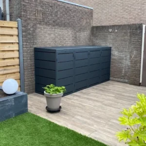 Kuba Store Habillage métal anthracite | 4 Conteneurs