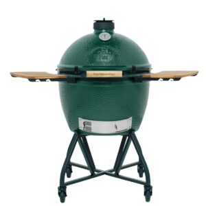 Big Green Egg XL – avec support, planches latérales et housse