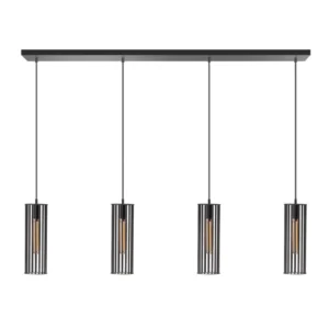 Birdy 4-lichts hanglamp zwart