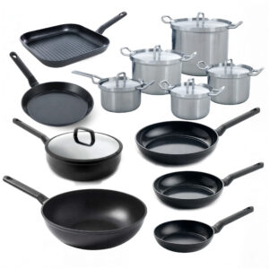 BK Q-linéaire Master Batterie de cuisine 12 pièces – Acier inoxydable