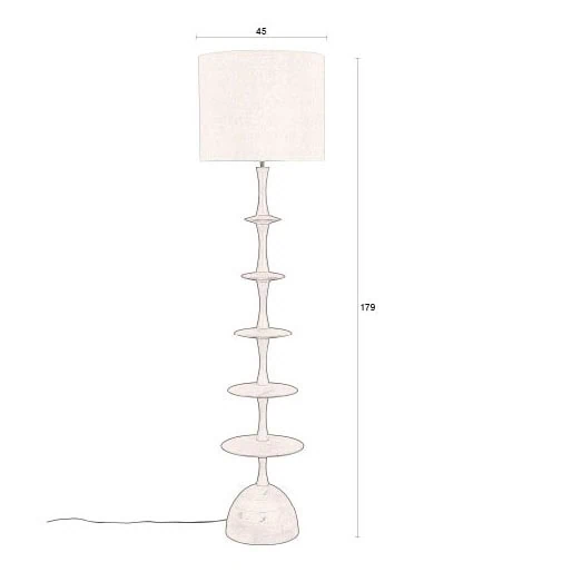 Cath 1-lichts Vloerlamp Walnoot – Image 7