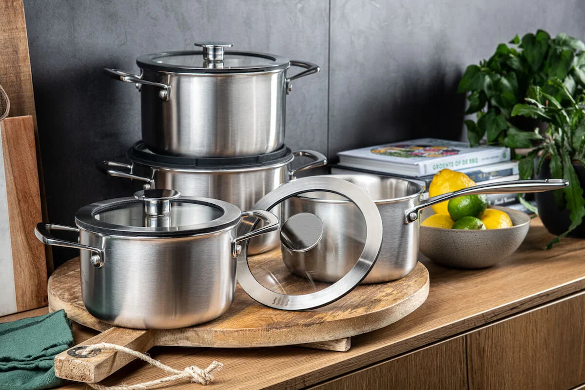 DUCQ Downdraft Batterie de cuisine 10 pièces – avec couvercles en verre – Image 10