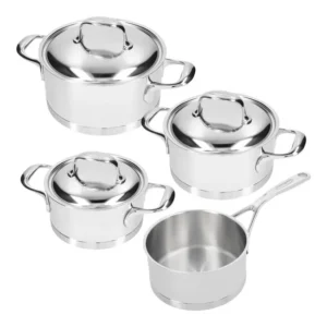 Demeyere Atlantis 7 – Set de 4 casseroles en acier inoxydable