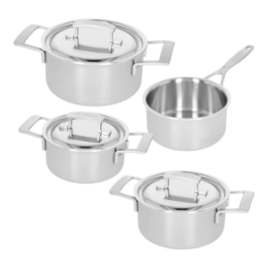 Demeyere Industry 5 Batterie de cuisine en inox 5 couches – 4 pièces