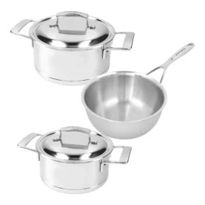 Demeyere Silver 7 Batterie de cuisine 3 pièces