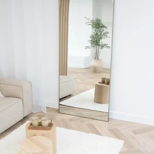 Finn Rechthoekige spiegel 210×90 cm – Greige