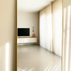 Finn Rechthoekige spiegel 215×110 cm – Zacht Goud