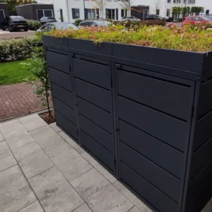 Green Plant Grey Habillage Gris Anthracite | 3 Conteneurs