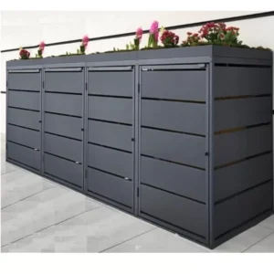 Coffret Green Plant Grey Métal Anthracite | 4 Conteneurs