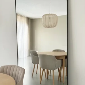 Finn Rechthoekige spiegel 215×110 cm – Zwart