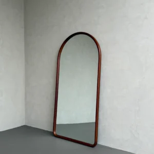 Celine Walnut – houten boogspiegel | 200cm x 100cm