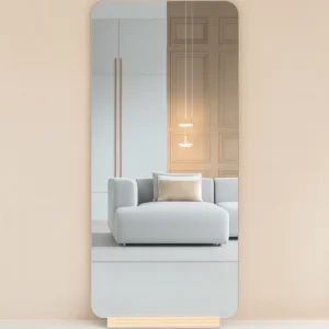 Ivar Frameless Rechthoekige spiegel met afgeronde hoek Frameless 180×80 cm